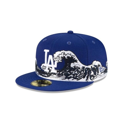 Sapca New Era Los Angeles Dodgers MLB Wave 59FIFTY Fitted - Albastri